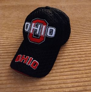 Ohio State "O" Black  Embroidered Hat Adjustable